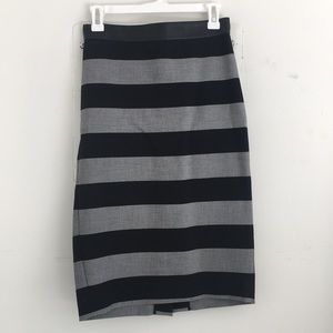 Striped banana republic pencil skirt
